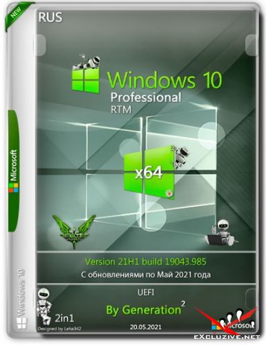Windows 10 x64 Pro 21H1 RTM