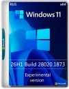 Windows 11 Pro 26H1 Experimental